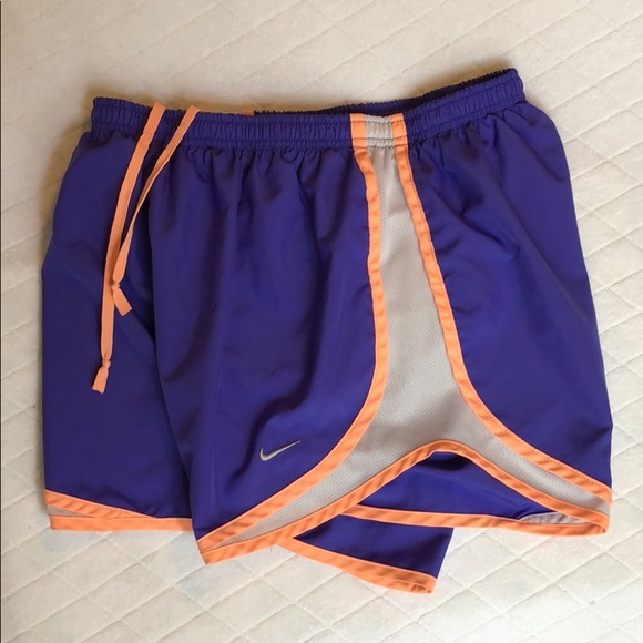 Nike Pants - Nike dri fit purple/ peach/ white shorts w/ lining